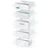Voľne stojaca mraznička Bosch Serie 6 GSN54AWDV — 328 l netto, NoFrost, FastFreeze, LED displej, biela