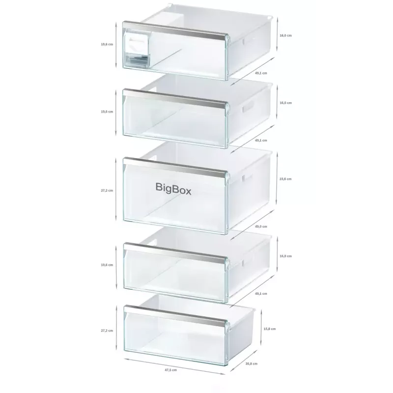 Voľne stojaca mraznička Bosch Serie 6 GSN54AWDV — 328 l netto, NoFrost, FastFreeze, LED displej, biela
