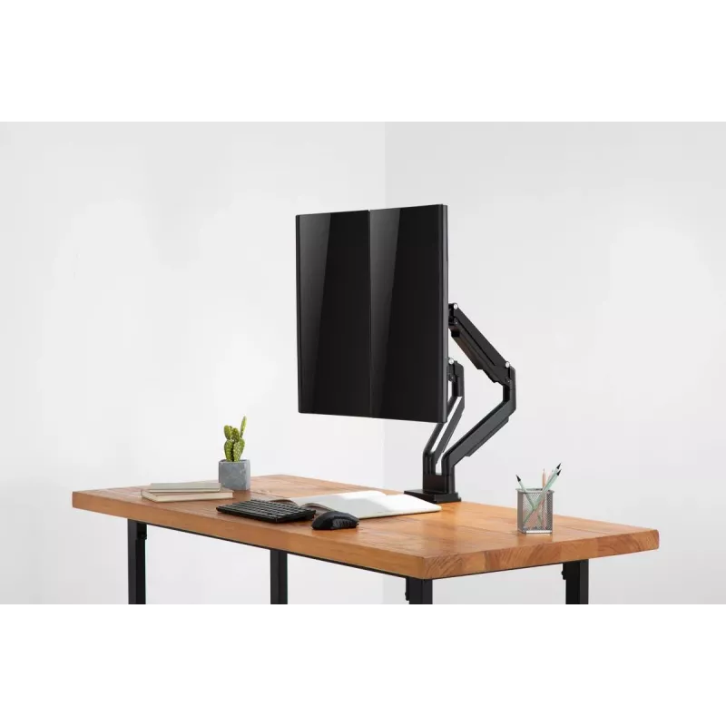 DIGITUS univerzálny držiak na dva monitory plynová pružina zvierka 17-32in 2x 9kg