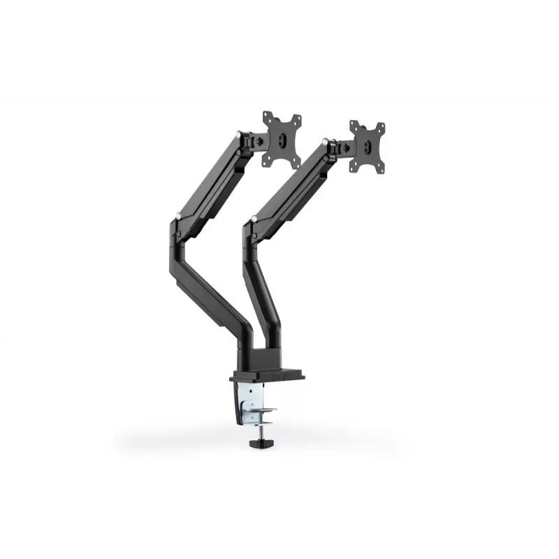 DIGITUS univerzálny držiak na dva monitory plynová pružina zvierka 17-32in 2x 9kg