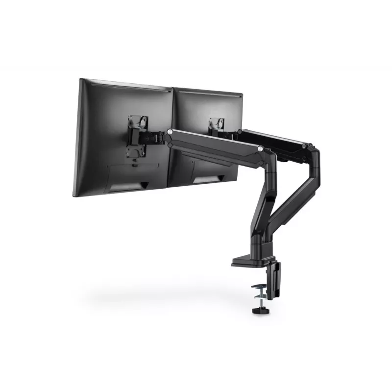 DIGITUS univerzálny držiak na dva monitory plynová pružina zvierka 17-32in 2x 9kg