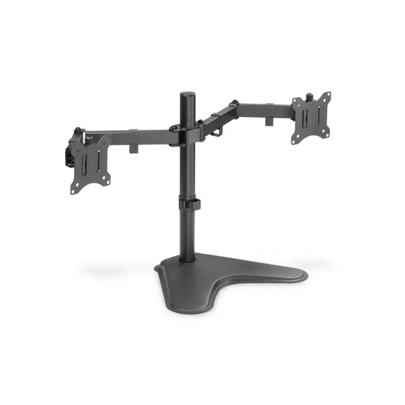 DIGITUS univerzálny stojan na dva monitory 17–32 palcov 2x 8 kg (max.) čierny