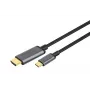DIGITUS adaptérový kábel USB-C na HDMI, 4K/30 Hz, 1,8 m, čierny