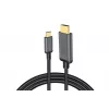 DIGITUS adaptérový kábel USB-C na HDMI, 4K/30 Hz, 1,8 m, čierny