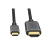 DIGITUS adaptérový kábel USB-C na HDMI, 4K/30 Hz, 1,8 m, čierny
