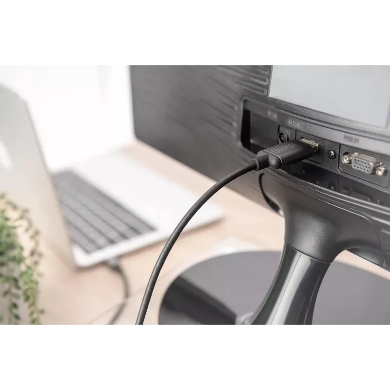 DIGITUS adaptérový kábel USB-C na HDMI, 4K/30 Hz, 1,8 m, čierny
