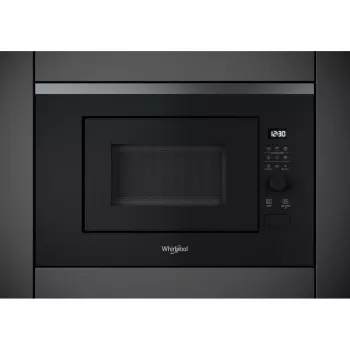 Vstavaná grilovacia mikrovlnná rúra WHIRLPOOL WMF201G, 800 W, 20 L, nerez/čierna