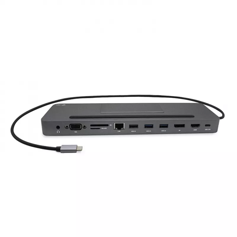 i-tec kovová USB-C ergonomická 4K 3x displej dokovacia stanica + Power Delivery 85 W