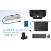 i-tec kovová USB-C ergonomická 4K 3x displej dokovacia stanica + Power Delivery 85 W