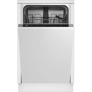Vstavaná umývačka riadu BEKO DIS35026 — úzka 45 cm, 10 súprav riadu, 48 dB, 5 programov, energetická trieda E