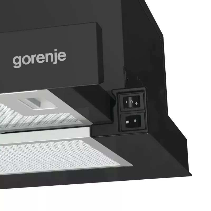 Gorenje TH60E3B digestor podskrinkový (výsuvný) čierna 350 m³/h