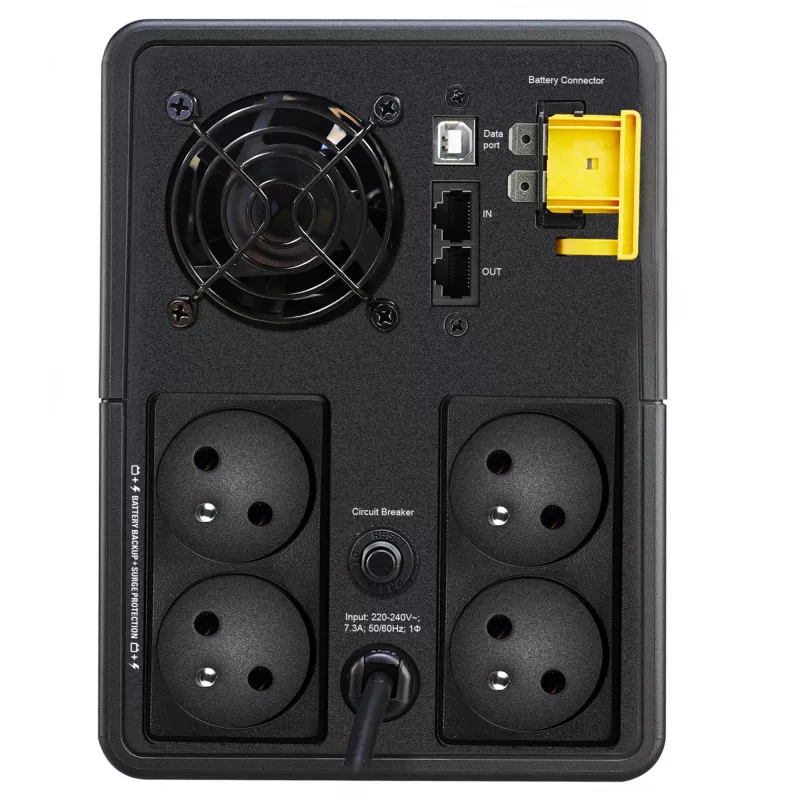 APC Back-UPS, 1600VA, Tower, 230V, 4x CEE 7/5 francúzske Schuko zásuvky, AVR