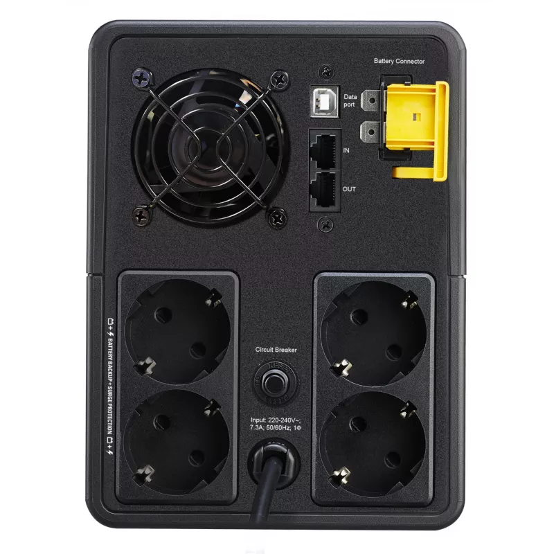 APC Back-UPS, 1600VA, Tower, 230V, 4x CEE 7/7 Schuko zásuvky, AVR