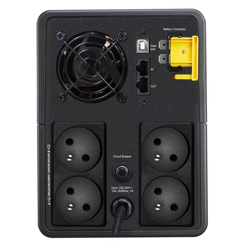 APC Back-UPS, 2200VA, Tower, 230V, 4x CEE 7/5 francúzske Schuko zásuvky, AVR