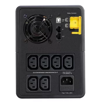 APC Back-UPS, 1600VA, Tower, 230V, 6x IEC C13 výstupy, AVR, Line-Interactive, 1,6 kVA, 900 W, sínus, 140 V, 300 V