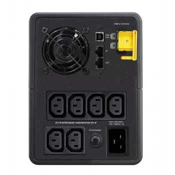 APC Back-UPS, 2200VA, Tower, 230V, 6x IEC C13 zásuvky, AVR, Line-Interactive, 2,2 kVA, 1200 W, sínus, 140 V, 300 V