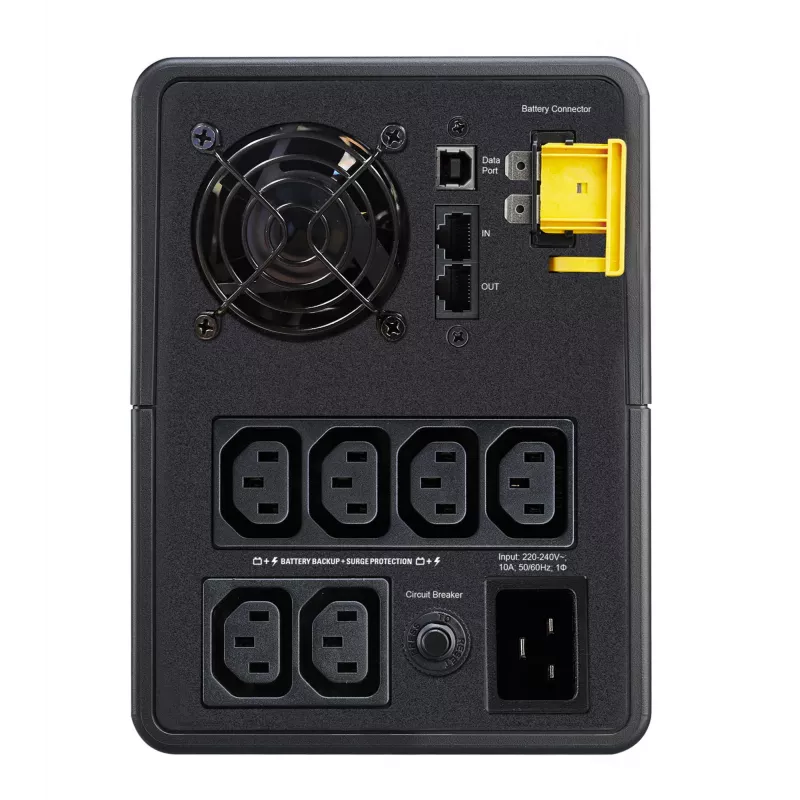 APC Back-UPS, 2200VA, Tower, 230V, 6x IEC C13 zásuvky, AVR, Line-Interactive, 2,2 kVA, 1200 W, sínus, 140 V, 300 V
