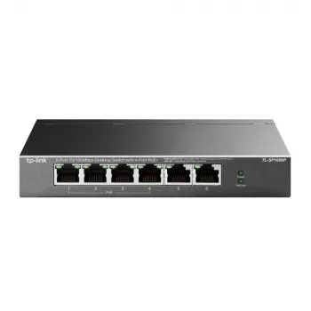 TP-Link TL-SF1006P sieťový switch Unmanaged Fast Ethernet (10/100) Power over Ethernet (PoE) čierny