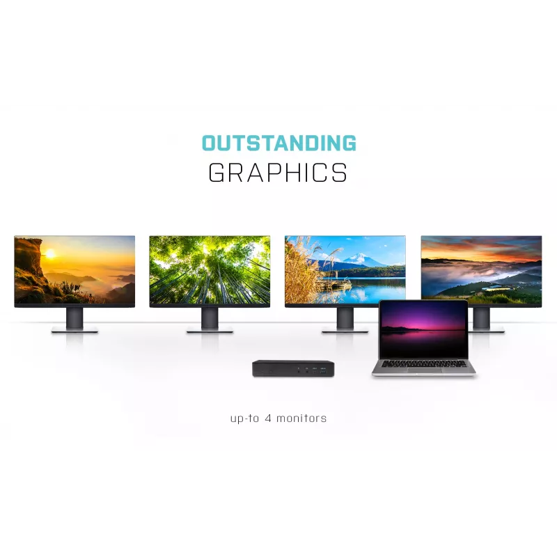 Dokovacia stanica i-tec USB-C Quattro Display Docking Station s Power Delivery 85 W