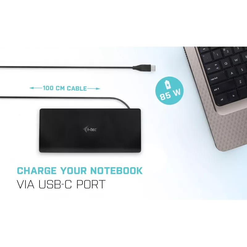 Dokovacia stanica i-tec USB-C Quattro Display Docking Station s Power Delivery 85 W