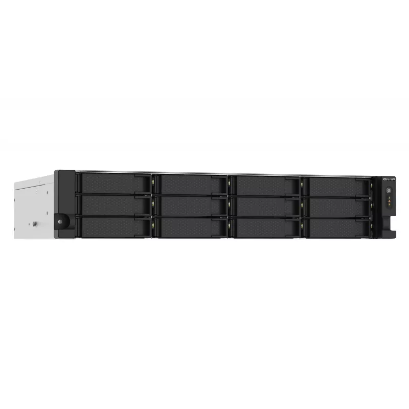 QNAP TS-1273AU-RP-8G NAS/Storage Server Rack (2U) Ryzen Embedded V1500B 8 GB DDR4 0 TB QNAP QTS hliník, čierny
