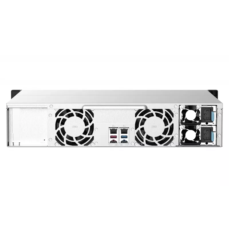 QNAP TS-1273AU-RP-8G NAS/Storage Server Rack (2U) Ryzen Embedded V1500B 8 GB DDR4 0 TB QNAP QTS hliník, čierny
