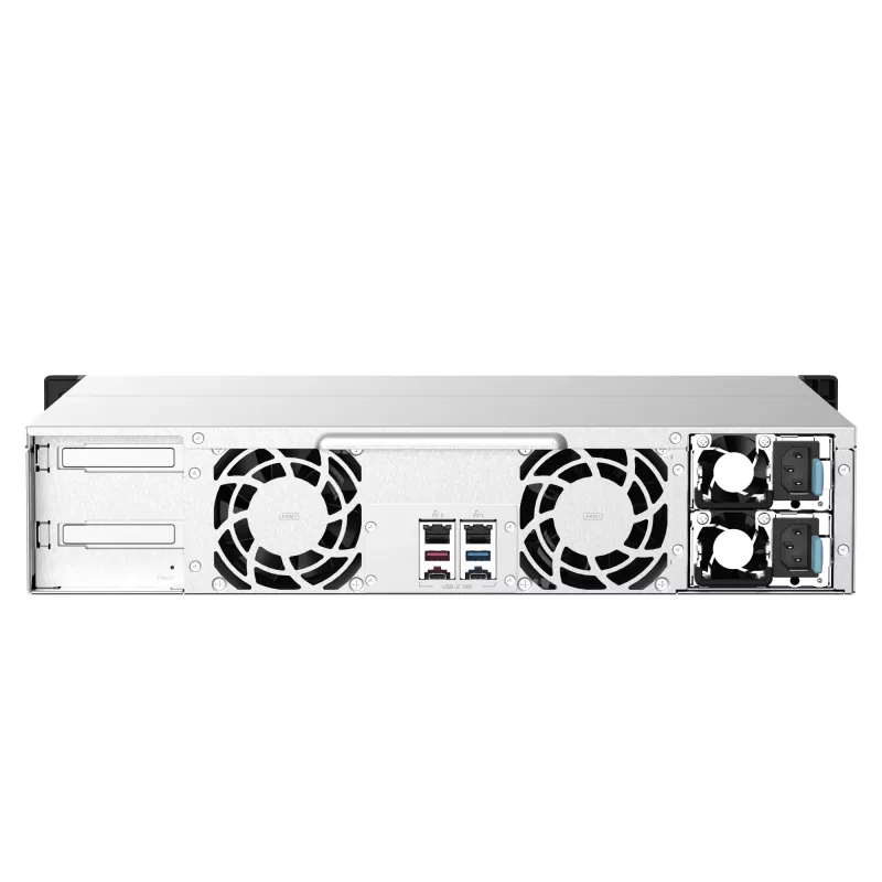 QNAP TS-1273AU-RP-8G NAS/Storage Server Rack (2U) Ryzen Embedded V1500B 8 GB DDR4 0 TB QNAP QTS hliník, čierny