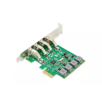 DIGITUS USB PCIe rozširujúca karta USB 3.0, 4-port A/F, čipset: VL805, vlastné napájanie