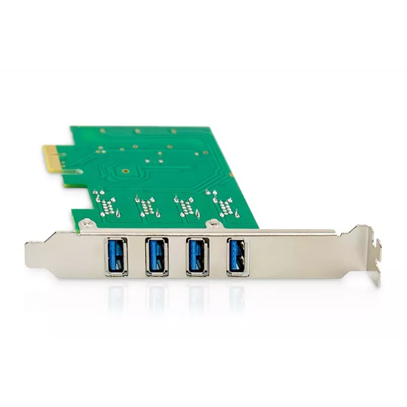 DIGITUS USB PCIe rozširujúca karta USB 3.0, 4-port A/F, čipset: VL805, vlastné napájanie