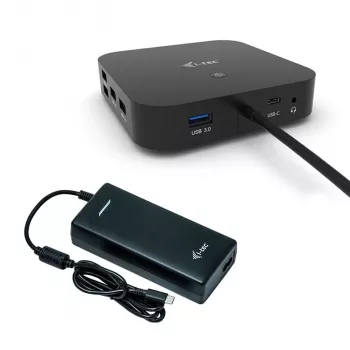 i-tec USB-C Dual Display dokovacia stanica s Power Delivery 100 W + univerzálna nabíjačka 100 W