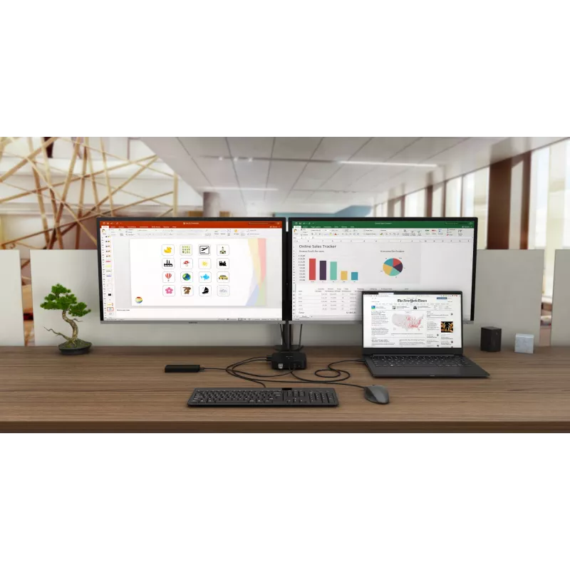 i-tec USB-C Dual Display dokovacia stanica s Power Delivery 100 W + univerzálna nabíjačka 100 W