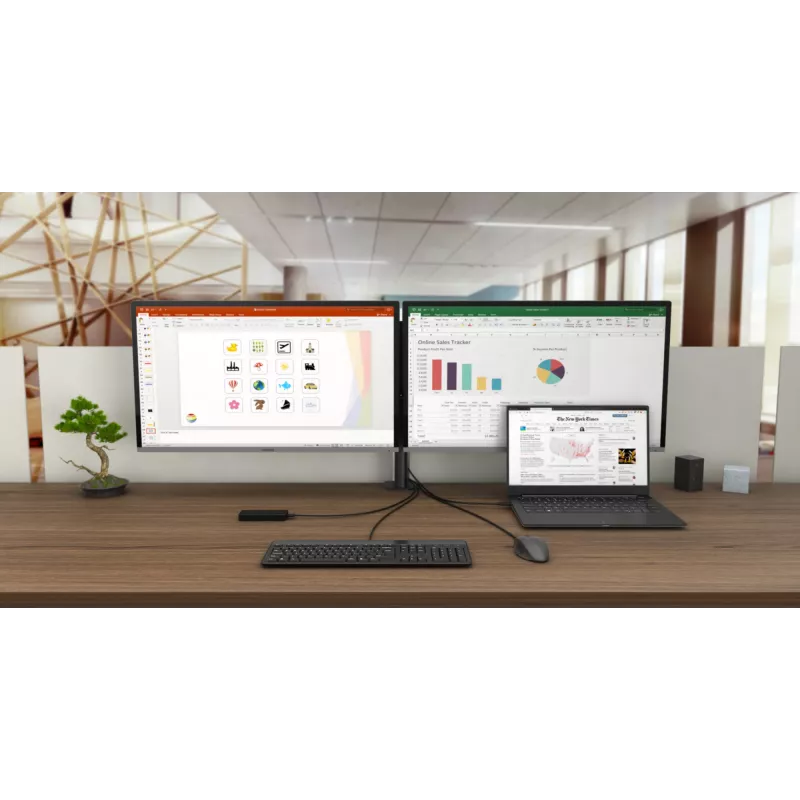 i-tec USB-C Dual Display dokovacia stanica s Power Delivery 100 W + univerzálna nabíjačka 100 W