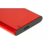 Puzdro na HDD/SSD IBOX HD-05 červená 2,5 inch — USB 3.2 Gen 1 (5 Gbit/s), JMicron JMS578, až do 10 TB