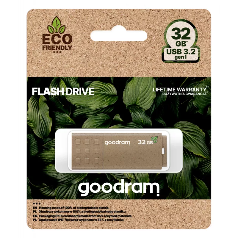 USB kľúč GOODRAM UME3 32 GB USB Type-A 3.2 Gen 1, čítanie 60 MB/s, zápis 20 MB/s, bronzové krytie
