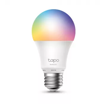 TP-Link Tapo Smart Wi-Fi žiarovka, Multicolor, Smart bulb, Wi-Fi, Metallic, biela, 802.11b, 802.11g, Wi-Fi 4 (802.11n), LED, E27