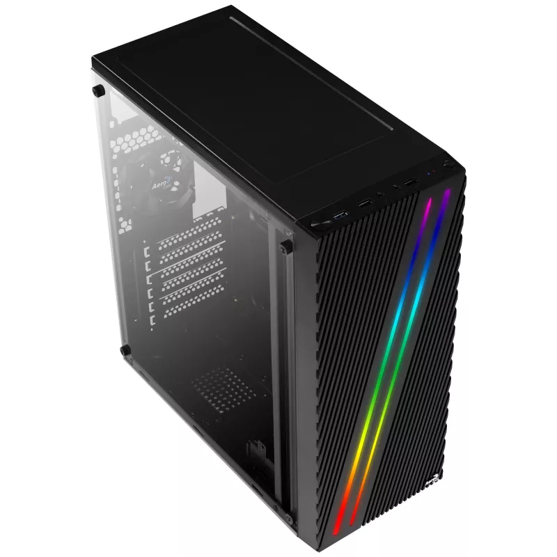 Aerocool Streak Midi Tower čierna