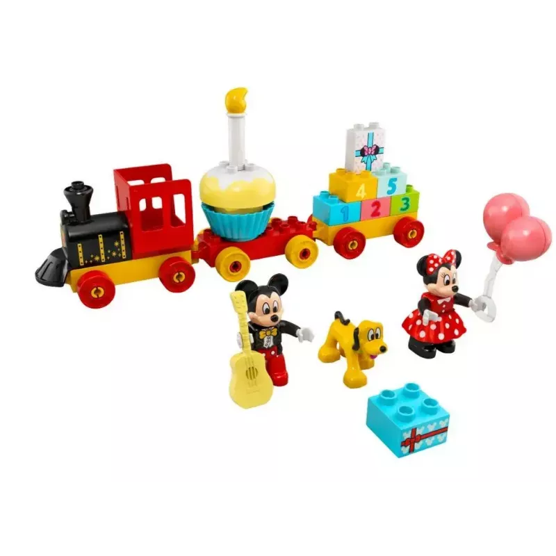 LEGO DUPLO sada 10941 Mickeyho a Minnie narodeniny – DUPLO figúrky, 22 dielov, pre deti od 2 rokov