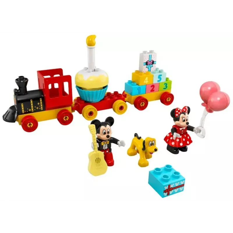 LEGO DUPLO sada 10941 Mickeyho a Minnie narodeniny – DUPLO figúrky, 22 dielov, pre deti od 2 rokov