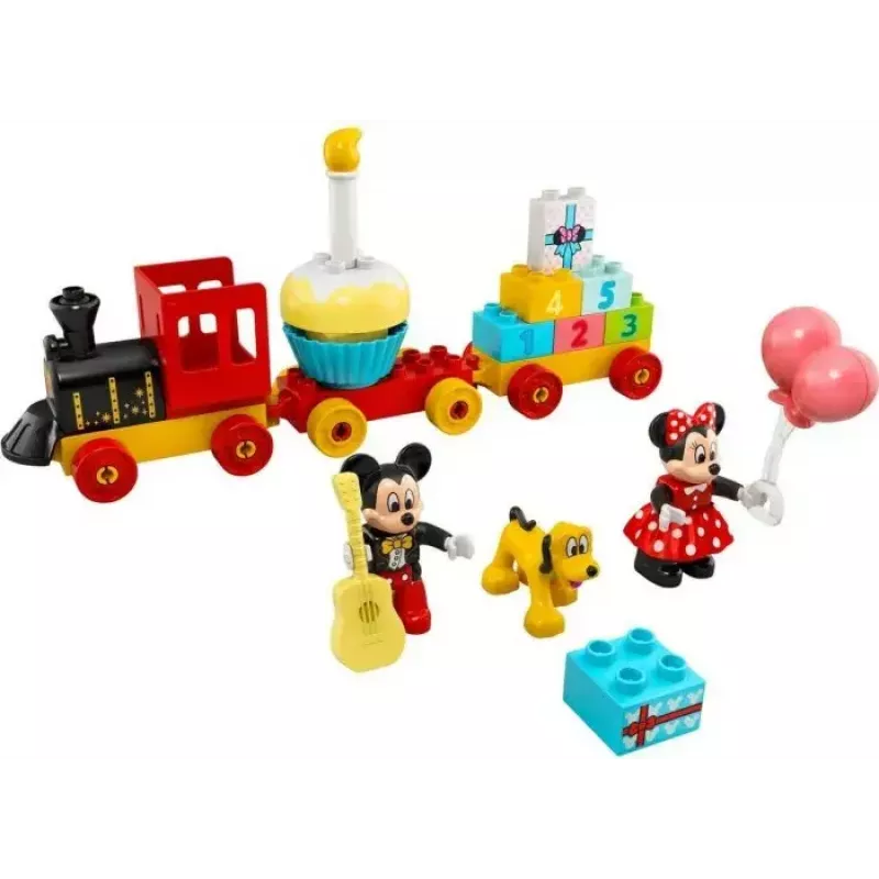 LEGO DUPLO sada 10941 Mickeyho a Minnie narodeniny – DUPLO figúrky, 22 dielov, pre deti od 2 rokov
