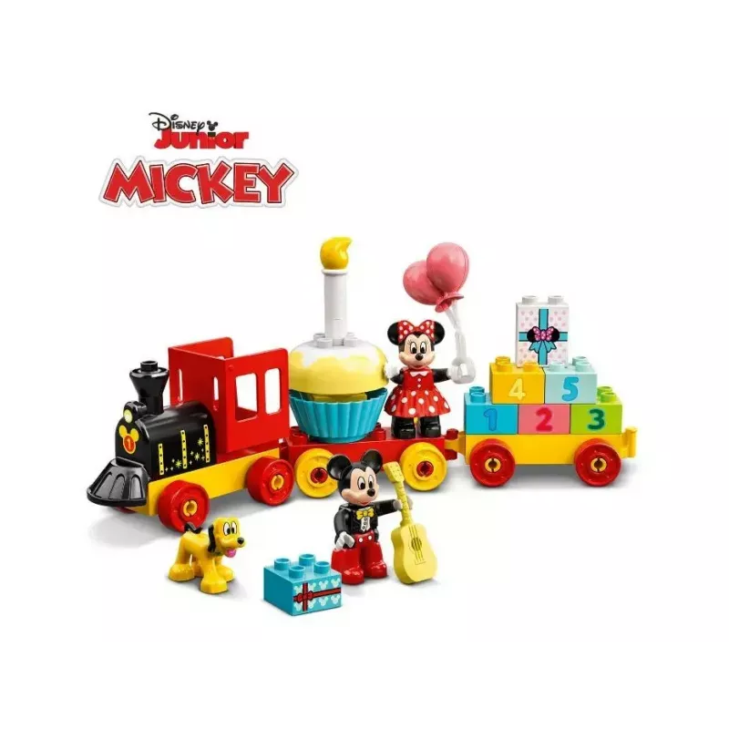 LEGO DUPLO sada 10941 Mickeyho a Minnie narodeniny – DUPLO figúrky, 22 dielov, pre deti od 2 rokov