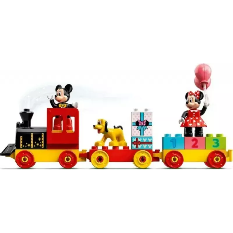 LEGO DUPLO sada 10941 Mickeyho a Minnie narodeniny – DUPLO figúrky, 22 dielov, pre deti od 2 rokov
