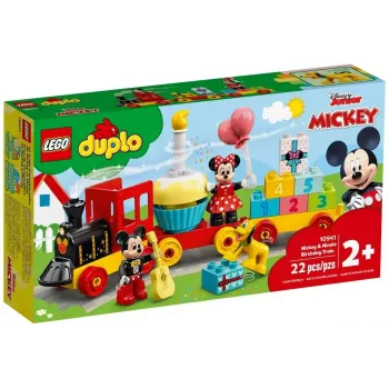 LEGO DUPLO sada 10941 Mickeyho a Minnie narodeniny – DUPLO figúrky, 22 dielov, pre deti od 2 rokov