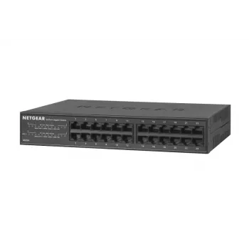 NETGEAR GS324 neřízený Gigabit Ethernet (10/100/1000) čierna