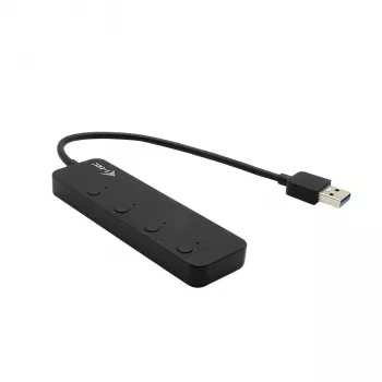 USB hub i-tec USB 3.0 Metal HUB 4 porty s jednotlivými vypínačmi