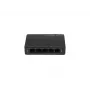 Neřízený sieťový switch LANBERG DSP3-1005-60W, 5x Gigabit RJ-45, 4x PoE+ (60 W celkom), 10 Gbit/s switching