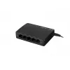 Neřízený sieťový switch LANBERG DSP3-1005-60W, 5x Gigabit RJ-45, 4x PoE+ (60 W celkom), 10 Gbit/s switching