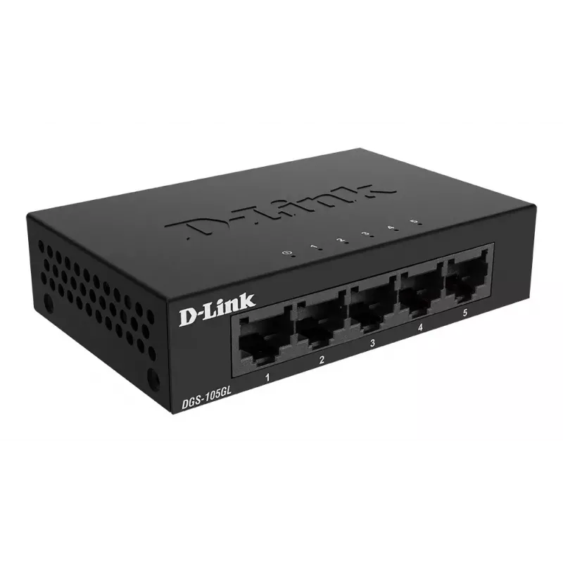 D-Link DGS-105GL/E sieťový switch neřízený Gigabit Ethernet (10/100/1000) čierna