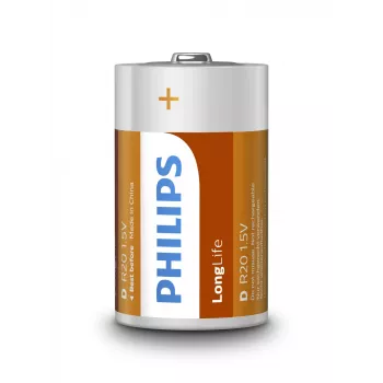 Jednorazová batéria Philips LongLife Battery R20L2B/10