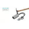 Adaptér „i-tec Metal USB-C/USB-A 2.5Gbps Ethernet“, káblový, USB Type-A/USB Type-C, Ethernet, 2500 Mbit/s, sivý