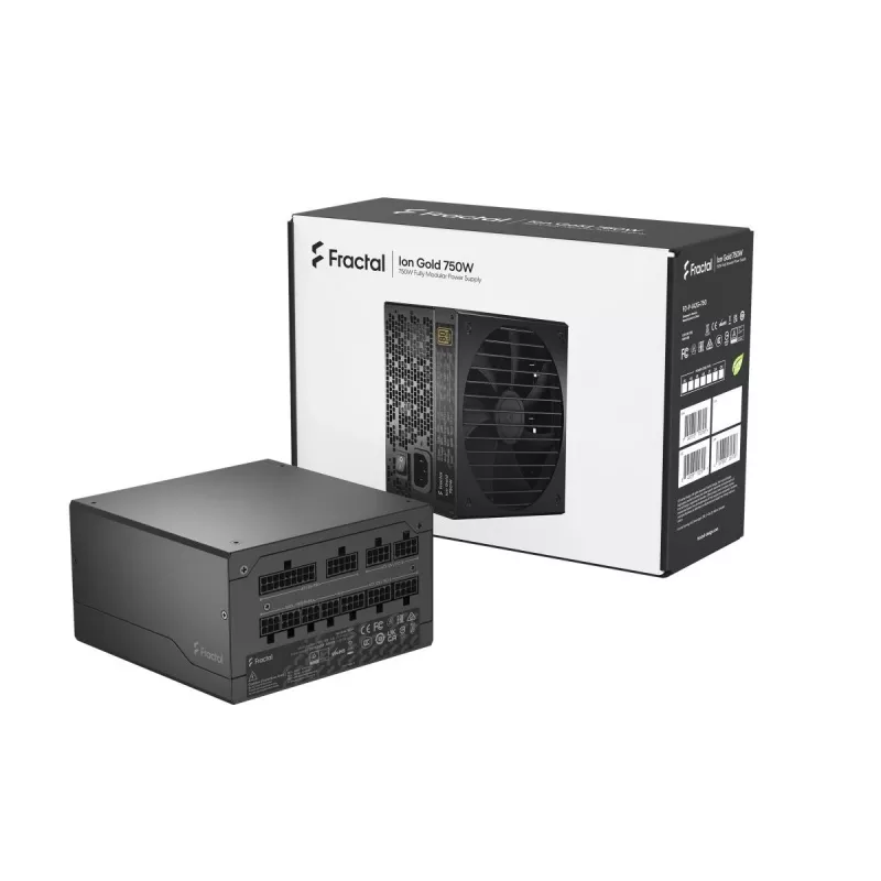 Fractal Design Ion+ 750W Gold napájací zdroj 24-pin ATX ATX čierny
